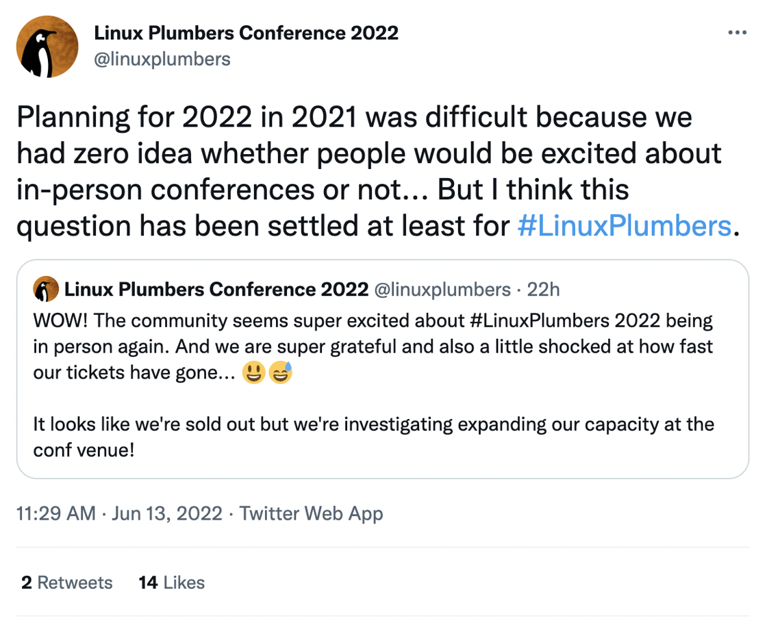 Linux Plumbers Con