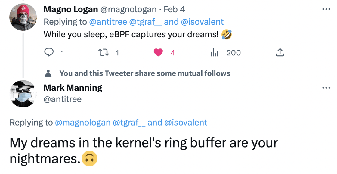 While you sleep, eBPF captures your dreams! 🤣