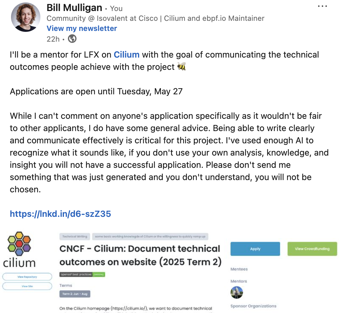 LFX Mentorship